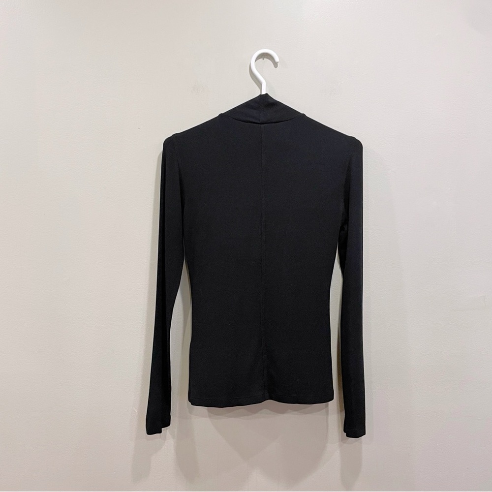 Frame Denim Rib Mock Neck Top - Picture 13 of 13